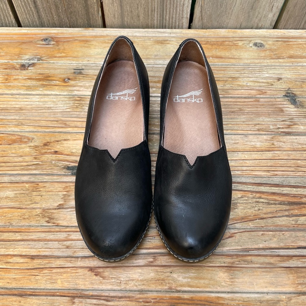 Dansko Liliana Black Wedge Loafer Size EUR 35 US 5 - Picture 9 of 16